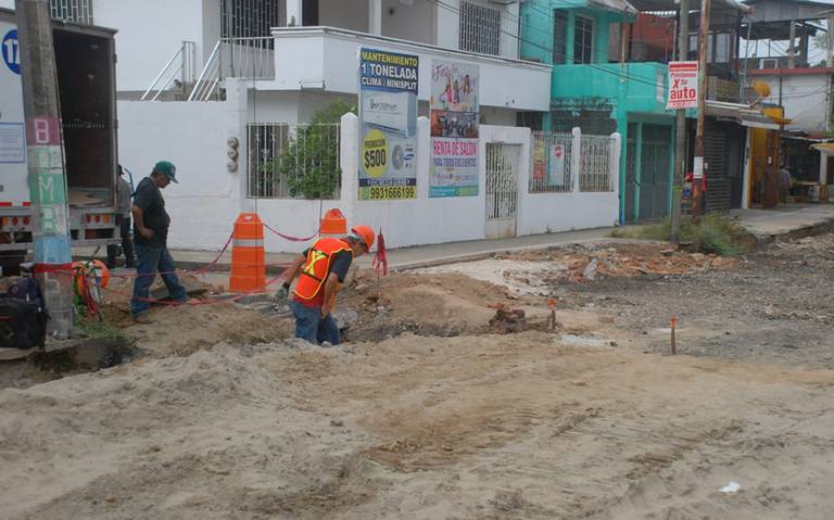 Por ampliación de banquetas reducen calles en el malecón de Villahermosa