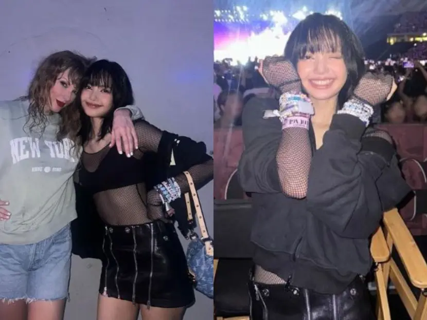 Lisa de BLACKPINK acude a concierto de Taylor Swift y presume foto con la cantante; ¡le dieron pulseras de la amistad!