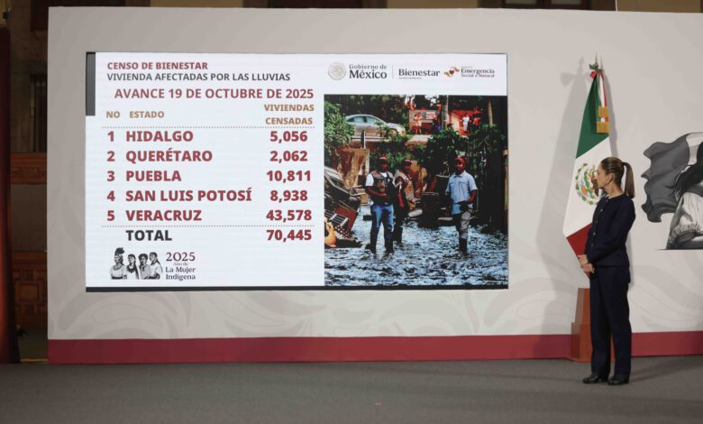 Inversión inicial de 10 mmdp para damnificados por lluvias