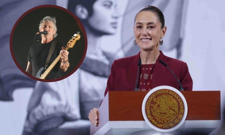 Roger Waters de Pink Floyd muestra admiración por Claudia Sheinbaum